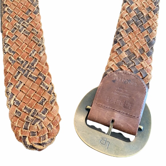 Linea Pelle Collection Leather Braided Brass Belt main image 5